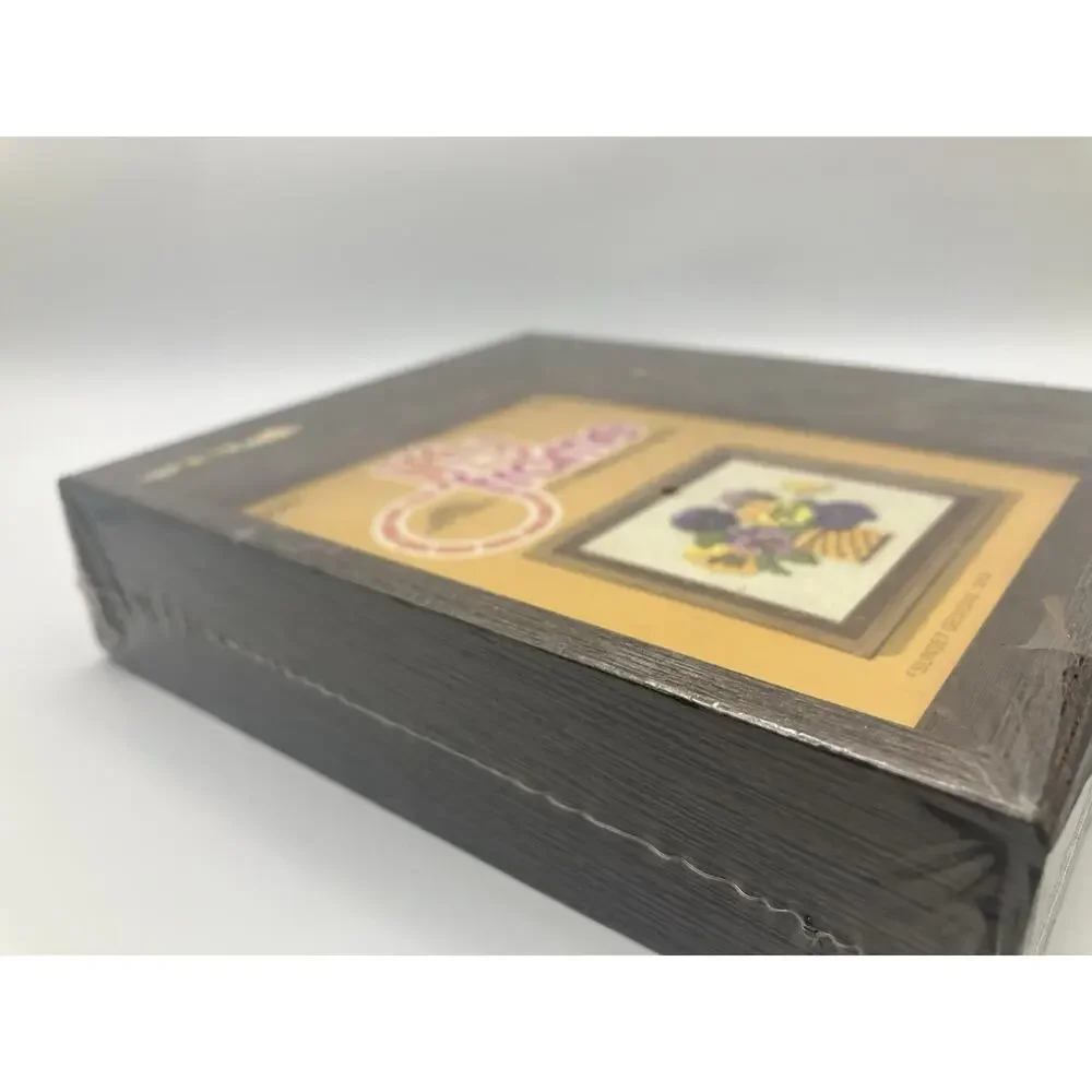 Sunset Designs 4x5 Hardwood Box Photo Frame Brown Square Jiffy Frame F-45